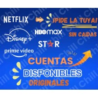 Cuentas Streaming Netflix Disney+ HBOMax