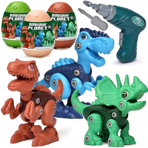 Juguetes de dinosaurio para niños 3-5 5-7, juguetes de construcción con huevos de dinosaurio.