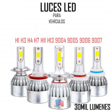Luces LED para Vehiculos  H4 H1 H7 H11 H3 H13 880 9007 9005 9006