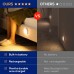 YEEYIN - Luz nocturna con sensor de movimiento para interiores, paquete de 6 luces LED inalámbricas recargables inteligentes para armario, funciona con pilas, luces debajo del gabinete, sensor de movimiento