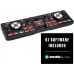 Numark DJ2GO2 Touch - Controlador DJ USB compacto de 2 platos, con mezclador-crossfader, interfaz de audio y rueda de selección con capacidad táctil
