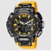 Reloj Smael Amarillo Negro XF01445 para hombre, deportes al aire libre, moda callejera, moderno, fresco, resistente al agua, esfera grande,