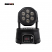 SHEHDS Cabezal móvil 6 en 1 para discoteca, lámpara LED de 7x12W RGBWA UV Wash DMX con controlador de caja de lucha para DJ, fiesta Disco