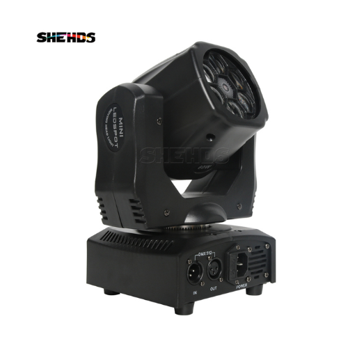 SHEHDS  luces LED de 6x15 W - luces de cabeza móvil 4 en 1 RGBW - luces de escenario profesionales  DJ Disco Party