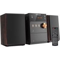 THOMSON Sistema estéreo para el hogar, equipo de sonido de 60 W con  CD y Bluetooth inalámbrica, radio FM, reproducción USB, entrada auxiliar