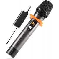Micrófono inalámbrico de Dolphin, MCX10 Micrófono portátil de karaoke inalámbrico de mano para altavoces con transmisor