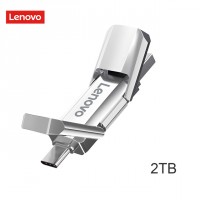 Lenovo unidad Flash USB Tipo C de alta velocidad, Pendrive OTG de 2TB, portátil, para PC y teléfono