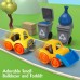 Juguetes de carro para niños y niñas con 2 botes de basura, carretilla elevadora pequeña, camión de basura con sonido y luces