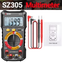 Multímetro SZ305 ANENG, probadores de condensadores profesionales, voltímetro inteligente  de CA/CC, resistencia de corriente