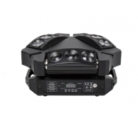 SHEHDS-Mini luz LED de araña para uso de DJ, discoteca o bar, foco con cabezal móvil, iluminación de escenario KTV, RGBW DMX512, 9x 10W