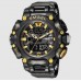 Reloj Smael Dorado Negro XF01445 para hombre, deportes al aire libre, táctico militar, moderno, fresco, resistente al agua, esfera grande,