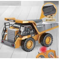 Camión de Volteo de Control remoto para niños, vehículo de ingeniería de 2,4G, juguetes de coche, camión excavadora de descarga