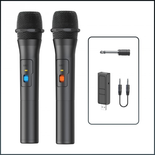 K380S UHF Micrófono inalámbrico recargable para karaoke con sistema  receptor - Micrófono inalámbrico dinámico de mano profesional para cantar  karaoke