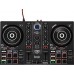Hercules DJ - Controlador de DJ DJControl Inpulse 200 con USB, 2 pistas con 8 almohadillas y tarjeta de sonido, software y tutoriales incluidos