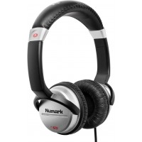 Numark HF125 | Auriculares de DJ profesionales ultraportátiles con cable de 6 pies, controladores de 1.575 in