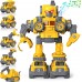 Juguetes robot 5 en 1 para niños, STEM para niños,  transformers de robot con 5 camiones.
