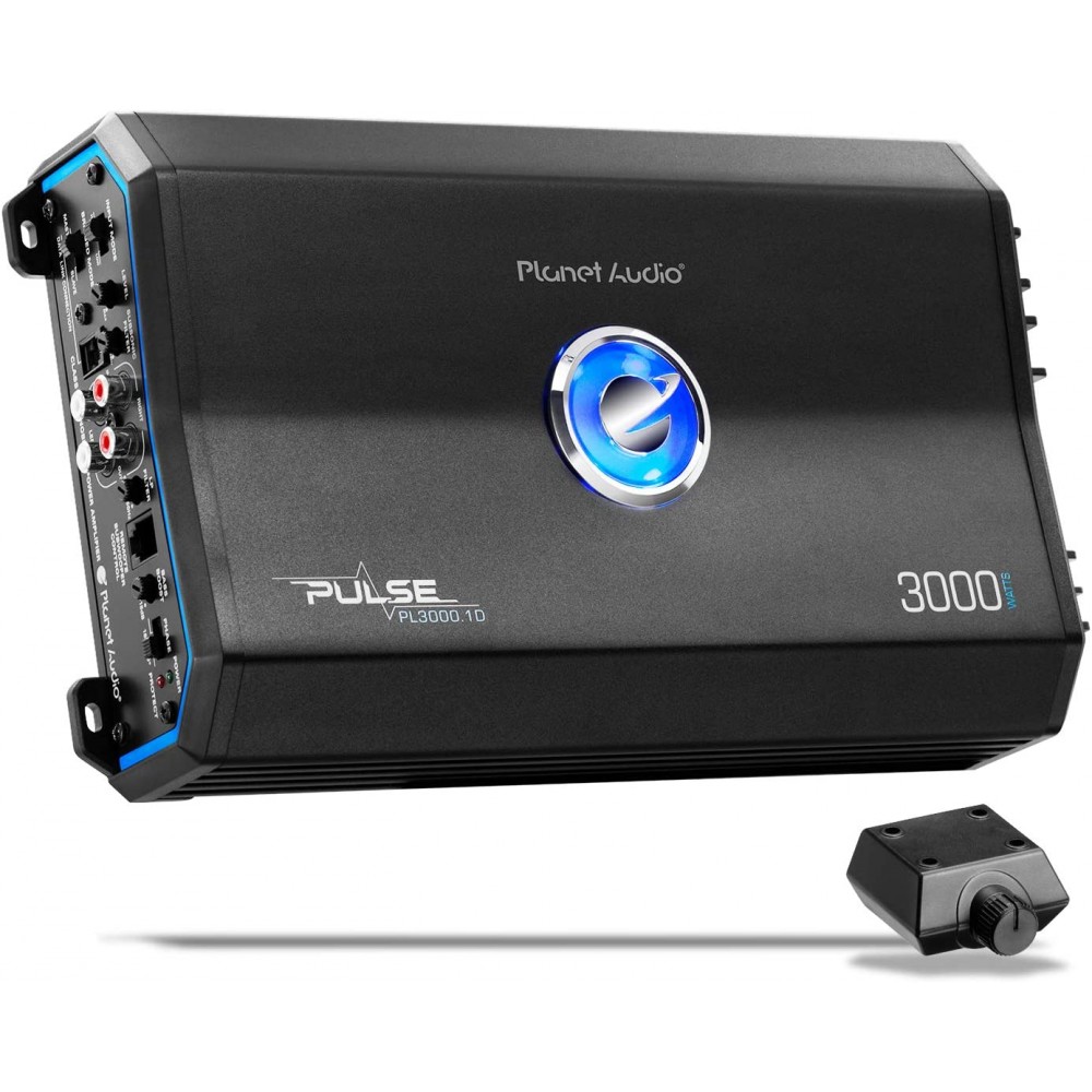 Jugar con Permanecer temor Planet Audio PL3000.1D Class D Amplificador de coche - 3000 W, 1 Ohm  estable, digital, monobloque,