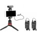 Micrófono inalámbrico Lavalier 2.4G Vlog para cámara DSLR Smartphone, nuevo sistema de micrófono de solapa BOYA