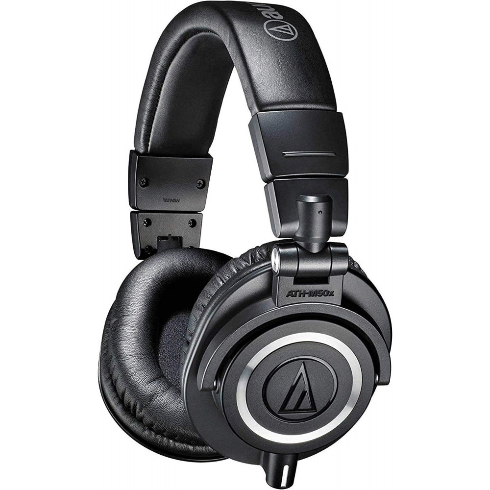 Audio-Technica ATH-M50X - Auriculares profesionales para monitor de  estudio, color negro, grado profesional, con cable
