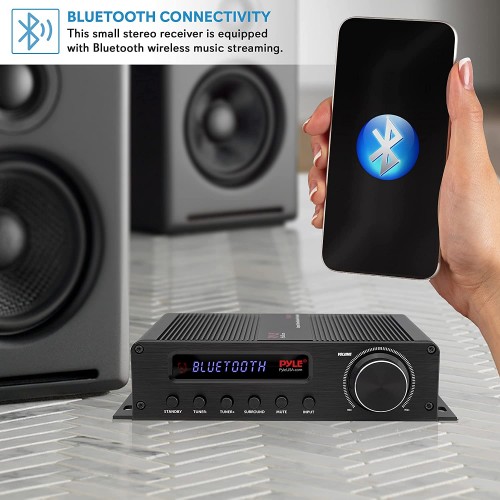 Majority Altavoces activos para estantería D40 | Altavoces estéreo de  estudio alimentados | Potente sonido amplificado de canal 2.0 | Bluetooth