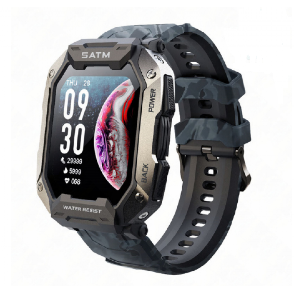  AMAZTIM Relojes inteligentes para hombre, 328.1 ft,  impermeable, resistente, de grado militar, llamadas Bluetooth  (respuesta/dial llamadas), rastreador de salud para teléfonos Android y  compatible con iPhone, reloj de frecuencia cardíaca