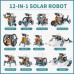 Kit de robot solar de ciencia 12 en 1 para niños, STEM educativo DIY con energía solar, juego de experimentos.