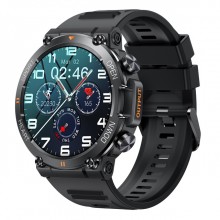 Reloj K56 Pro inteligente redondo negro  para hombre y mujer, pantalla de 2...