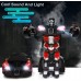Ursulan Robot de coche a control remoto para niños, juguetes de coche para niños y niñas,  luz LED vehículo inteligente Rojo