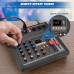 Mezclador de audio profesional Bluetooth DJ Mezclador de sonido con controlador DJ de 3 canales con DSP 16 efectos preestablecidos, interfaz USB