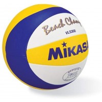 MIKASA VLS300, Beach Champion - Bola de juego oficial voleibol de FIVB, azul-amarillo
