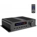Amplificador de audio inalámbrico Bluetooth para el hogar - Receptor estéreo de potencia de cine en casa de 5 canales, sonido envolvente con HDMI
