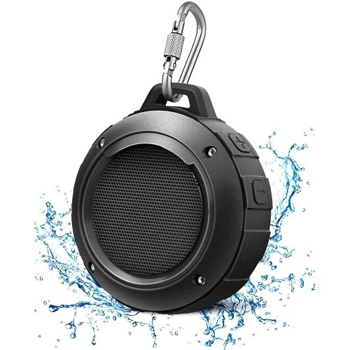 Kunodi - Bocina Bluetooth resistente al agua, para exteriores, minibocina de viaje inalámbrica y portátil para ducha con subwoofer.