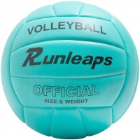 Runleaps - Voleibol impermeable para interiores y exteriores, para juegos de playa, gimnasio, entrenamiento tamaño oficial 5