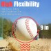 Baisidiwei Paquete de 12 pelotas de béisbol para adultos de tamaño estándar sin marcar y cubierta de cuero, para practicar béisbol para niños