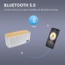 COMISO Altavoces Bluetooth, altavoz inalámbrico portátil de madera fuerte de 20 W, altavoz inalámbrico para exteriores, altavoz de subwoofer