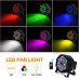 UP Lights, Missyee - Luces LED RGB de 36 x 1 W para DJ activadas por sonido, paquete de 4  luces de escenario - compatible con controlador DMX-512