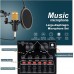 Paquete de equipos de podcast, BM-800 de estudio de grabación con cambiador de voz, interfaz de audio para computadora  transmisión en vivo