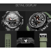 SMAEL Reloj táctico de pulsera para hombre, deportivo con doble movimiento de cuarzo, reloj analógico digital