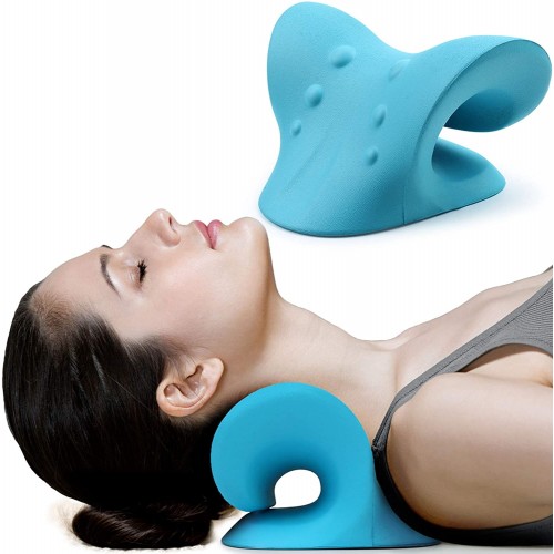 Relajante para cuello y hombros, dispositivo de tracción cervical para alivio del dolor de la articulación temporomaxilar.