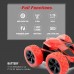 Amicool - Juguete para carro de acrobacias  a control remoto, 4 WD 2.4 GHz, vehículo giratorio de doble cara, 360 Grados Sin Baterías