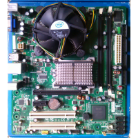 Tarjeta Madre Intel 775 con Procesador, Memoria y Disipador