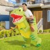 Disfraz Inflable de Dinosaurio Verde para Adulto
