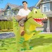 Disfraz Inflable de Dinosaurio Verde para Adulto