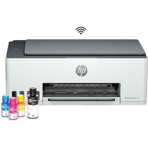 Impresora Multifuncional HP Smart Tank 580: Tinta Continua y Wi-Fi