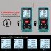 Metro Láser de Distancia Kiprim 70Metros Alta Precisión con Pantalla LCD nivel de burbuja