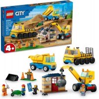 LEGO Camiones de construcción urbana y grúa de bola de demolición 60391