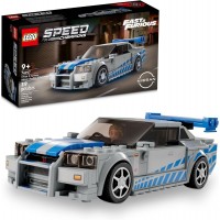 Kit de Construcción LEGO Speed Champions 2 Fast 2 Furious Nissan Skyline GT-R (R34)