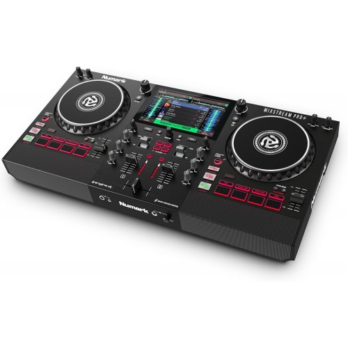 Numark Mixstream Pro+: Controlador DJ Autónomo con Wi-Fi y Altavoces
