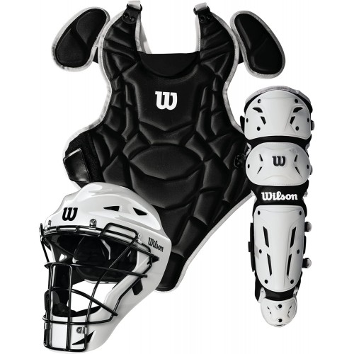 Wilson EZ Gear 2.0 Catcher Kit Gear de 7 a 12 años Negro y Blanco