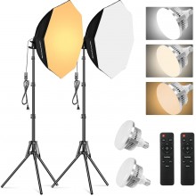 Kit de Iluminación Softbox Soonpho 22 Pulgadas - Fotografía Profesional